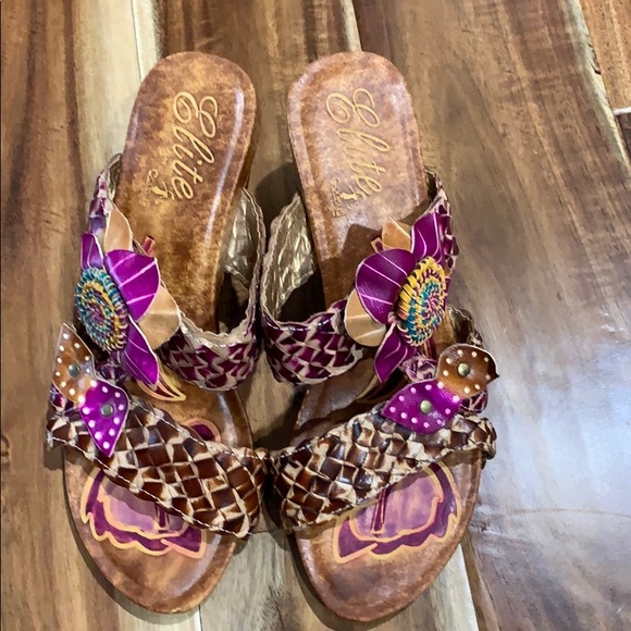 Short wedge sandal - Picture 2 of 4